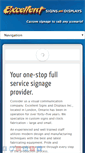 Mobile Screenshot of excellentsigns.com